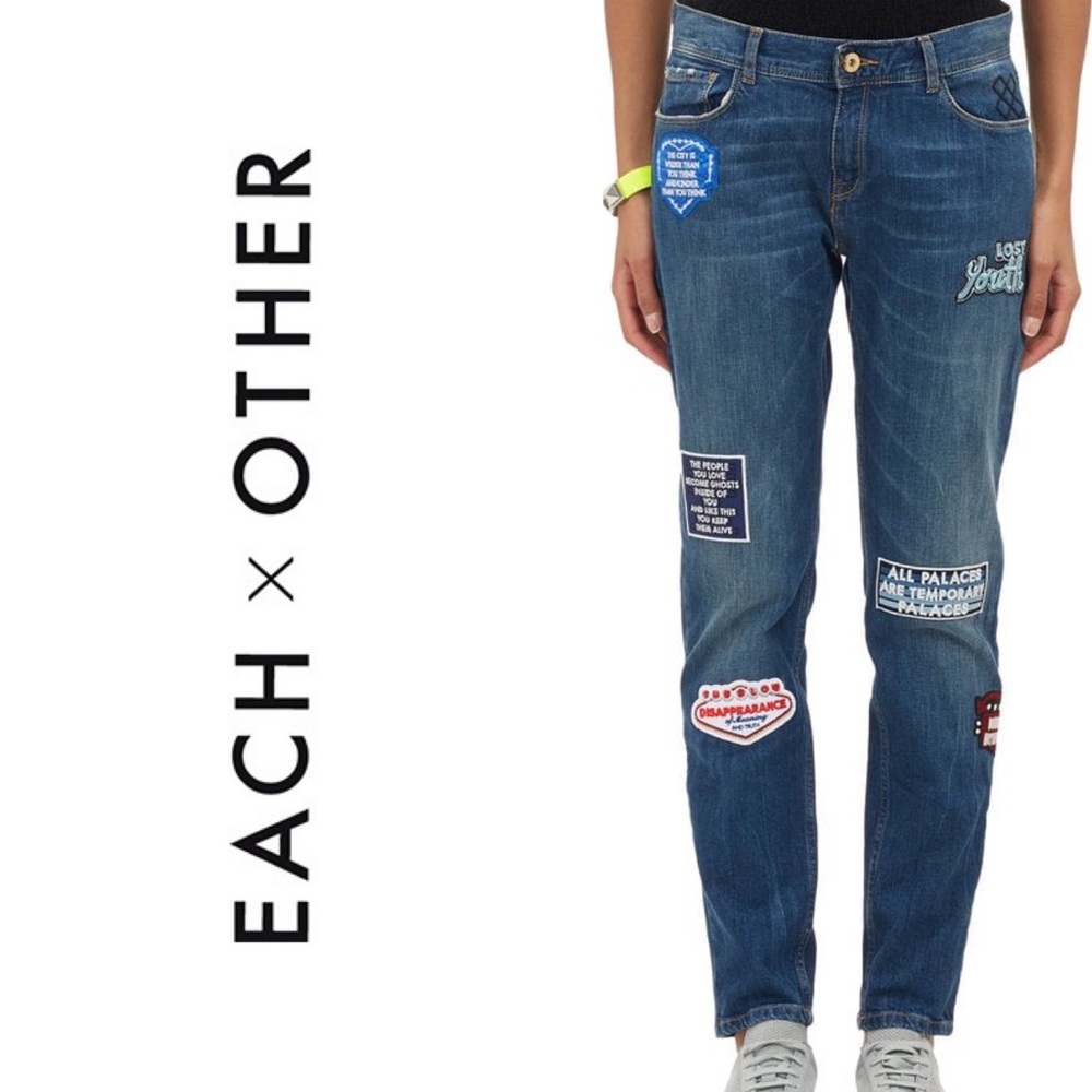 Each x Other Patched Jeans Size 26 Straight Leg